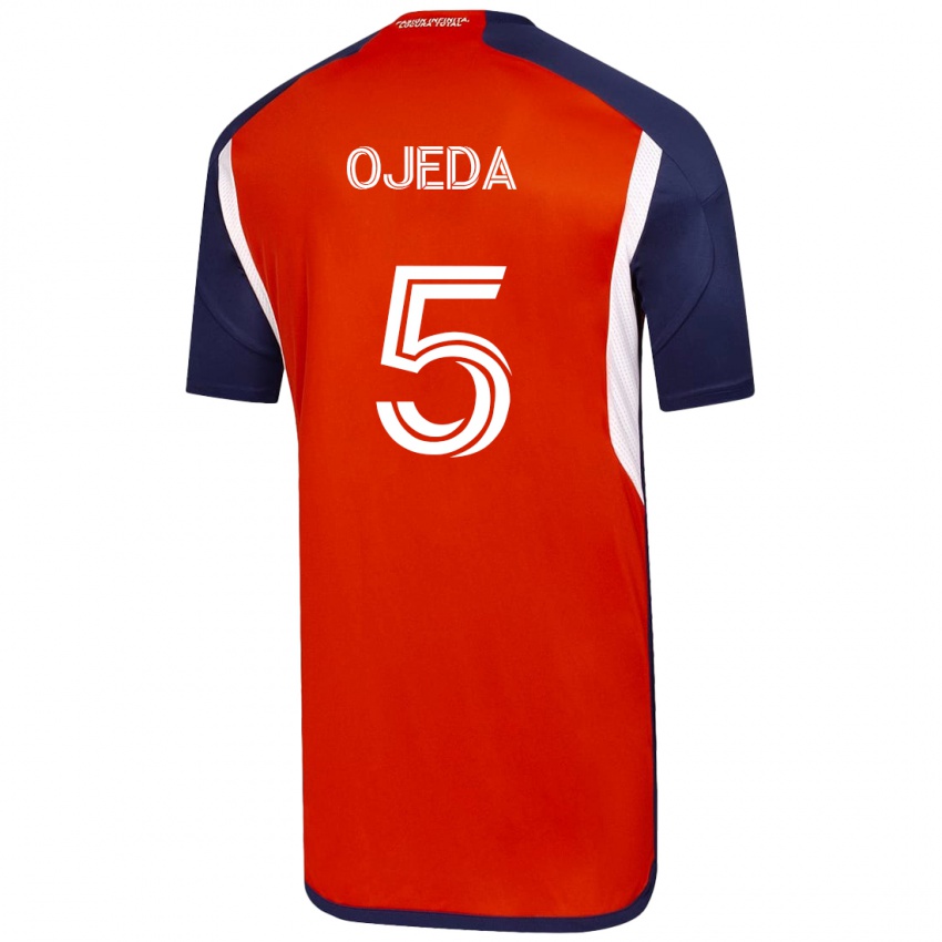 Dames Emmanuel Ojeda #5 Wit Uitshirt Uittenue 2023/24 T-Shirt