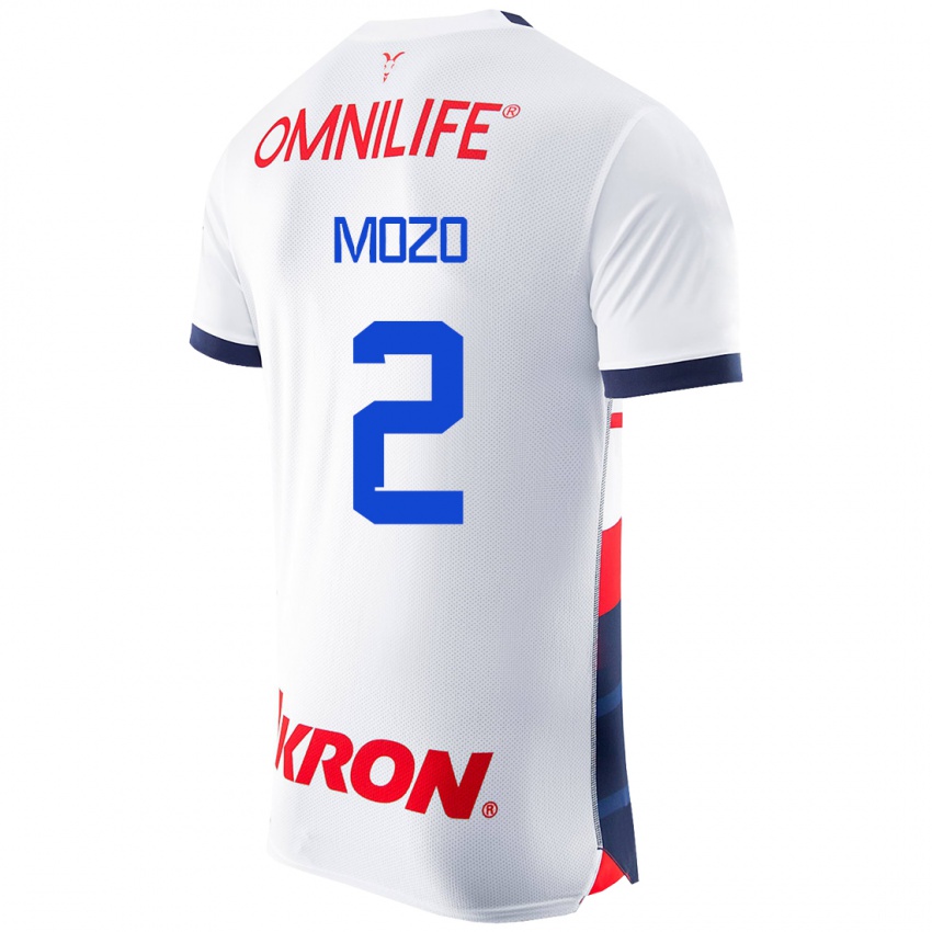 Dames Alan Mozo #2 Wit Uitshirt Uittenue 2023/24 T-Shirt