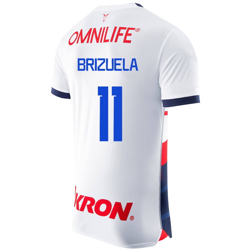 Dames Isaác Brizuela #11 Wit Uitshirt Uittenue 2023/24 T-Shirt