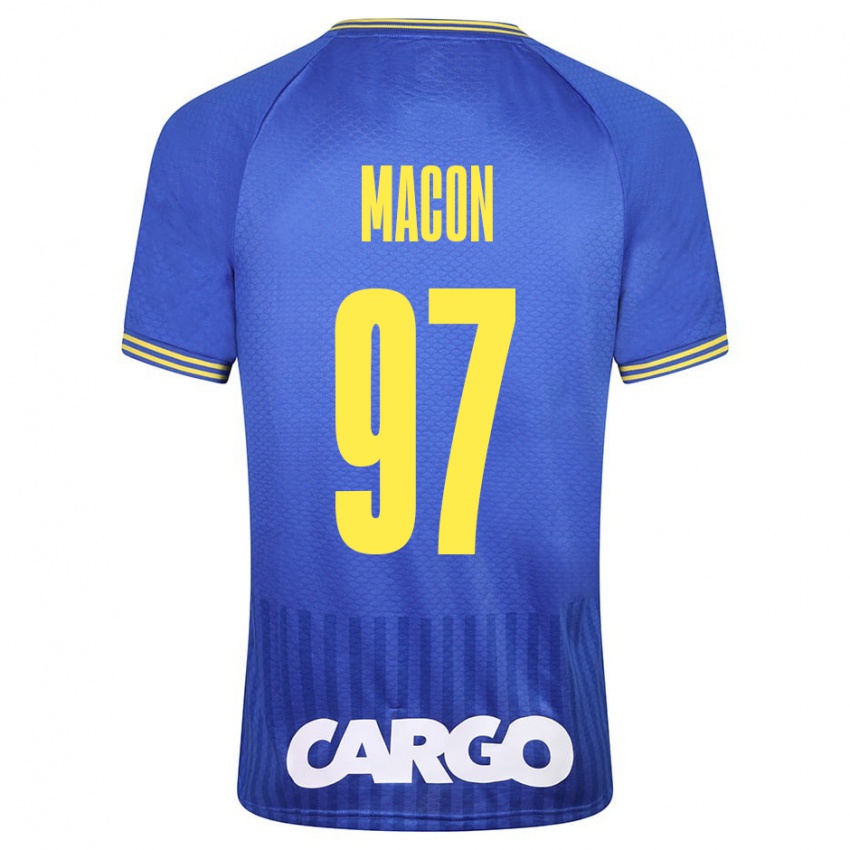 Dames Yvann Maçon #97 Blauw Uitshirt Uittenue 2023/24 T-Shirt