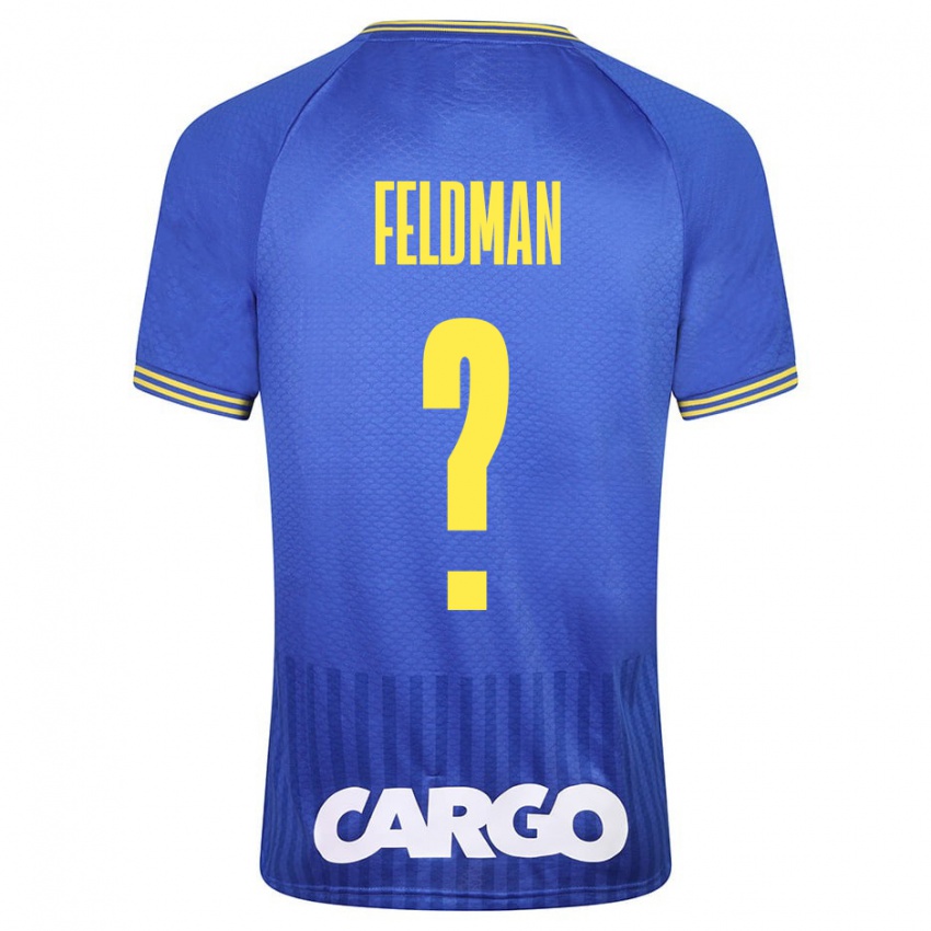 Dames Ron Feldman #0 Blauw Uitshirt Uittenue 2023/24 T-Shirt