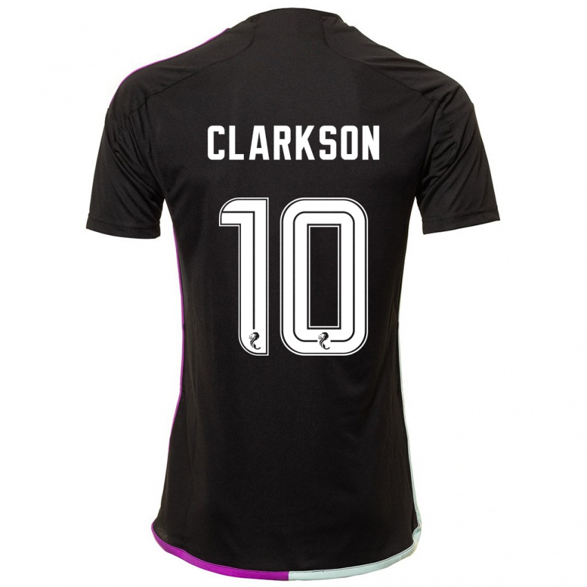 Dames Leighton Clarkson #10 Zwart Uitshirt Uittenue 2023/24 T-Shirt