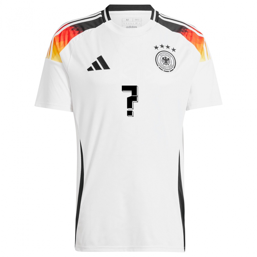 Kinderen Duitsland Uw Naam #0 Wit Thuisshirt Thuistenue 24-26 T-Shirt