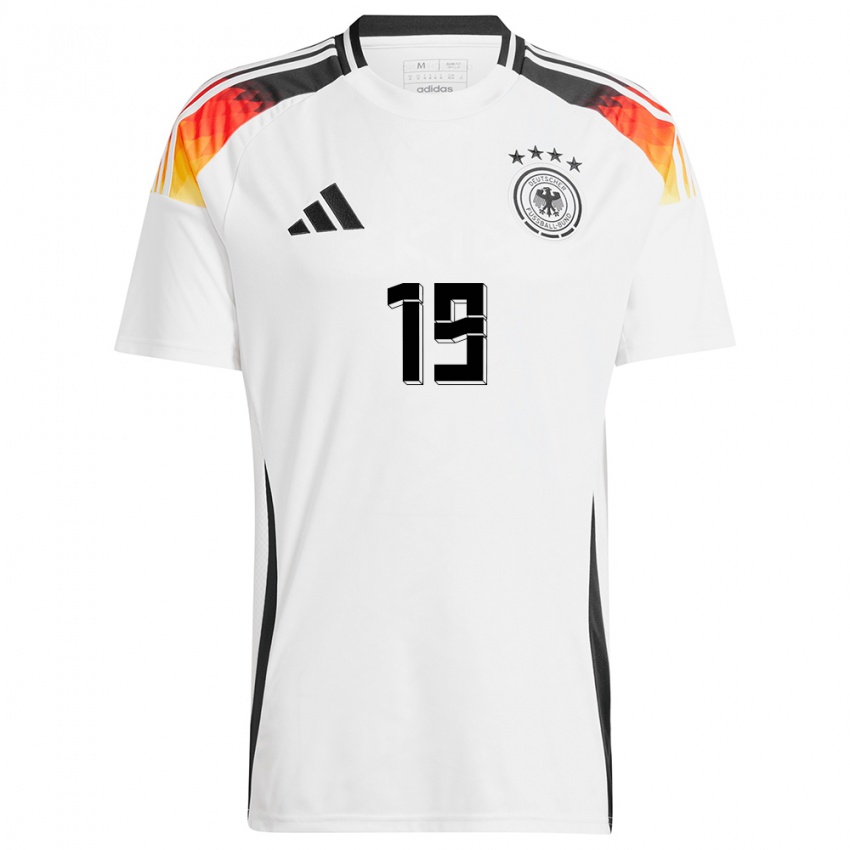 Kinderen Duitsland Klara Buhl #19 Wit Thuisshirt Thuistenue 24-26 T-Shirt