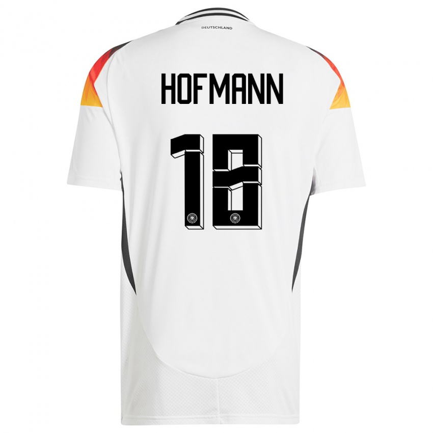 Kinderen Duitsland Jonas Hofmann #18 Wit Thuisshirt Thuistenue 24-26 T-Shirt