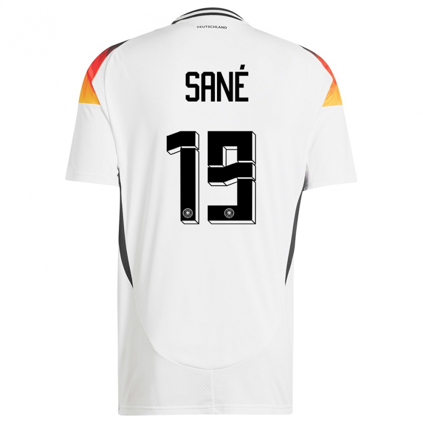 Kinderen Duitsland Leroy Sane #19 Wit Thuisshirt Thuistenue 24-26 T-Shirt