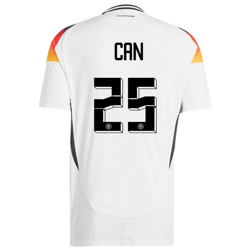 Kinderen Duitsland Emre Can #25 Wit Thuisshirt Thuistenue 24-26 T-Shirt