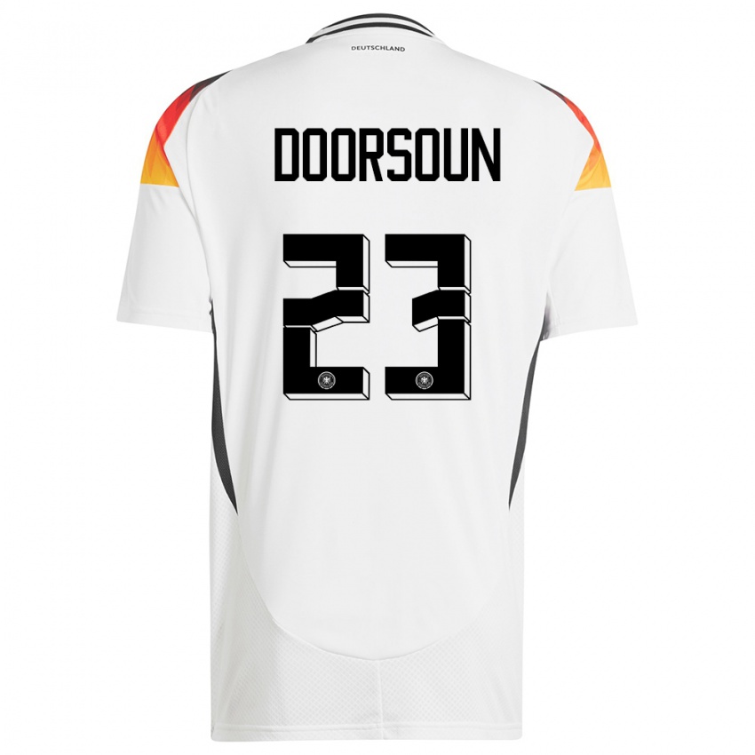 Kinderen Duitsland Sara Doorsoun #23 Wit Thuisshirt Thuistenue 24-26 T-Shirt