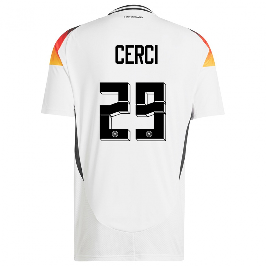 Kinderen Duitsland Selina Cerci #29 Wit Thuisshirt Thuistenue 24-26 T-Shirt