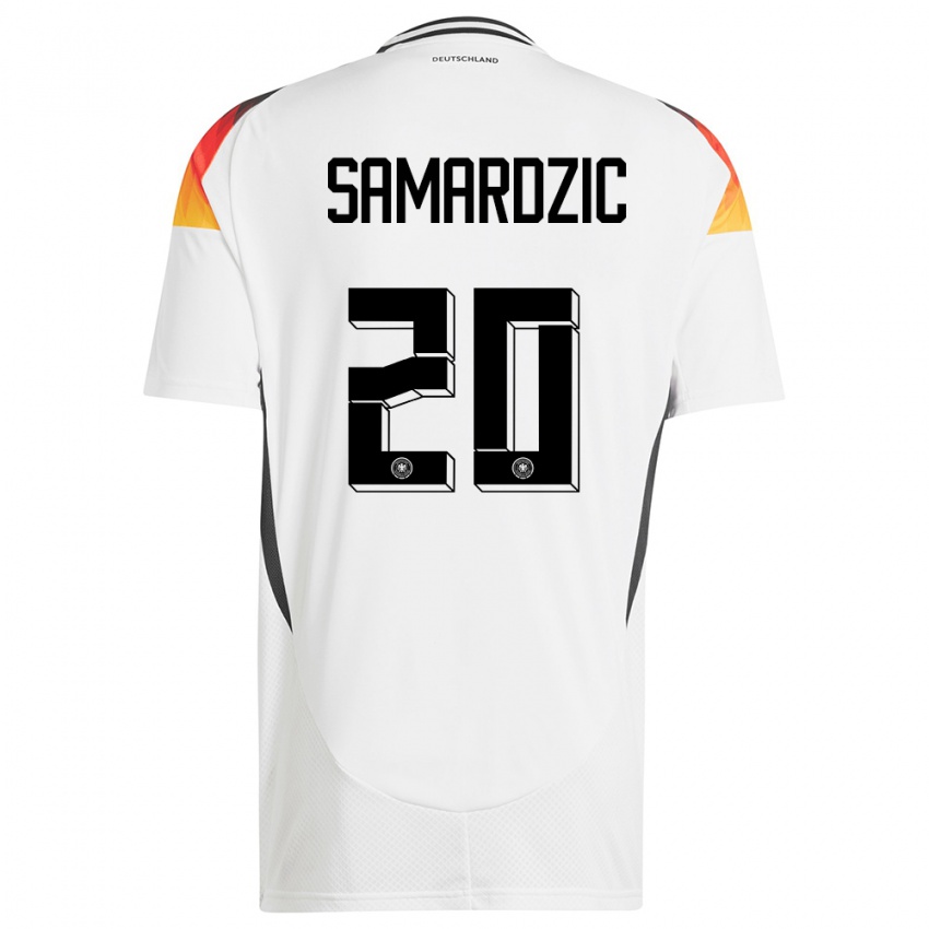 Kinderen Duitsland Lazar Samardzic #20 Wit Thuisshirt Thuistenue 24-26 T-Shirt