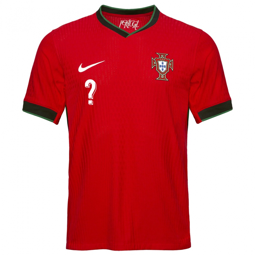 Kinderen Portugal Uw Naam #0 Rood Thuisshirt Thuistenue 24-26 T-Shirt