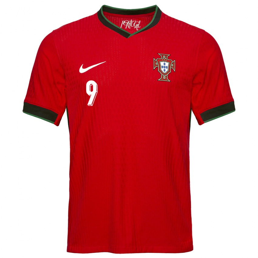 Kinderen Portugal Herculano Nabian #9 Rood Thuisshirt Thuistenue 24-26 T-Shirt