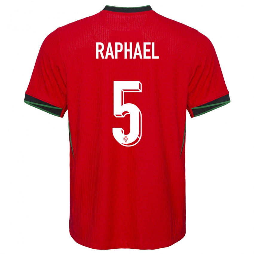 Kinderen Portugal Raphael Guerreiro #5 Rood Thuisshirt Thuistenue 24-26 T-Shirt