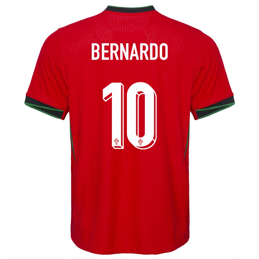 Kinderen Portugal Bernardo Silva #10 Rood Thuisshirt Thuistenue 24-26 T-Shirt