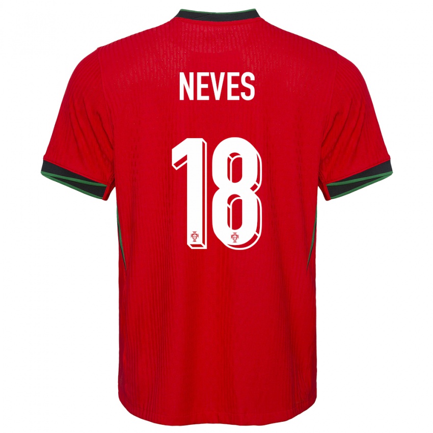 Kinderen Portugal Ruben Neves #18 Rood Thuisshirt Thuistenue 24-26 T-Shirt