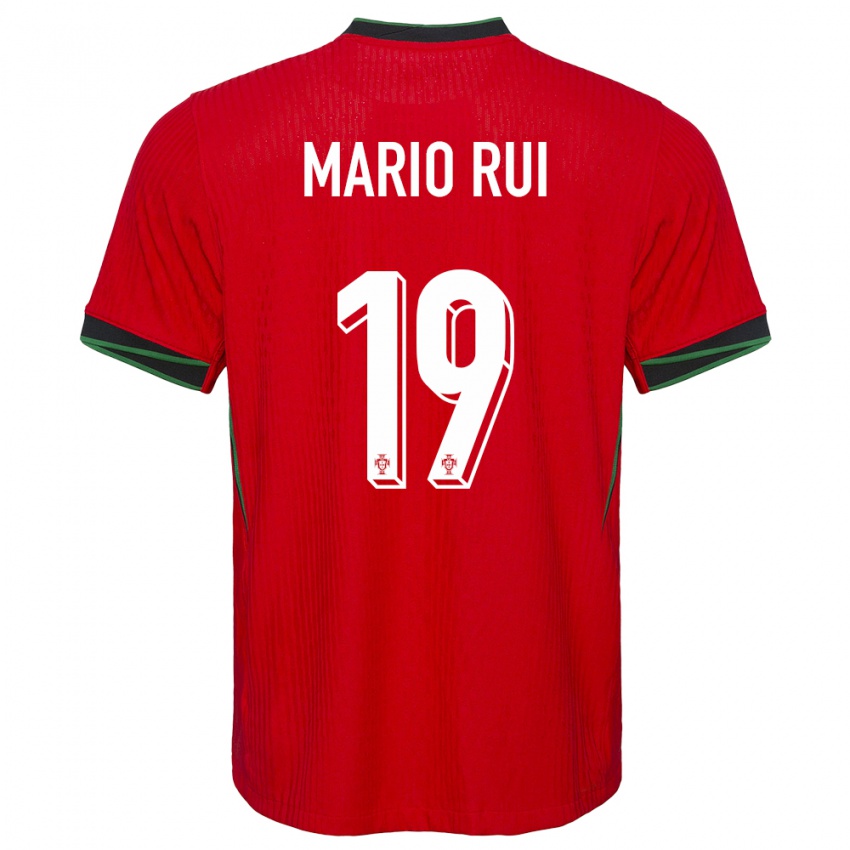 Kinderen Portugal Mario Rui #19 Rood Thuisshirt Thuistenue 24-26 T-Shirt