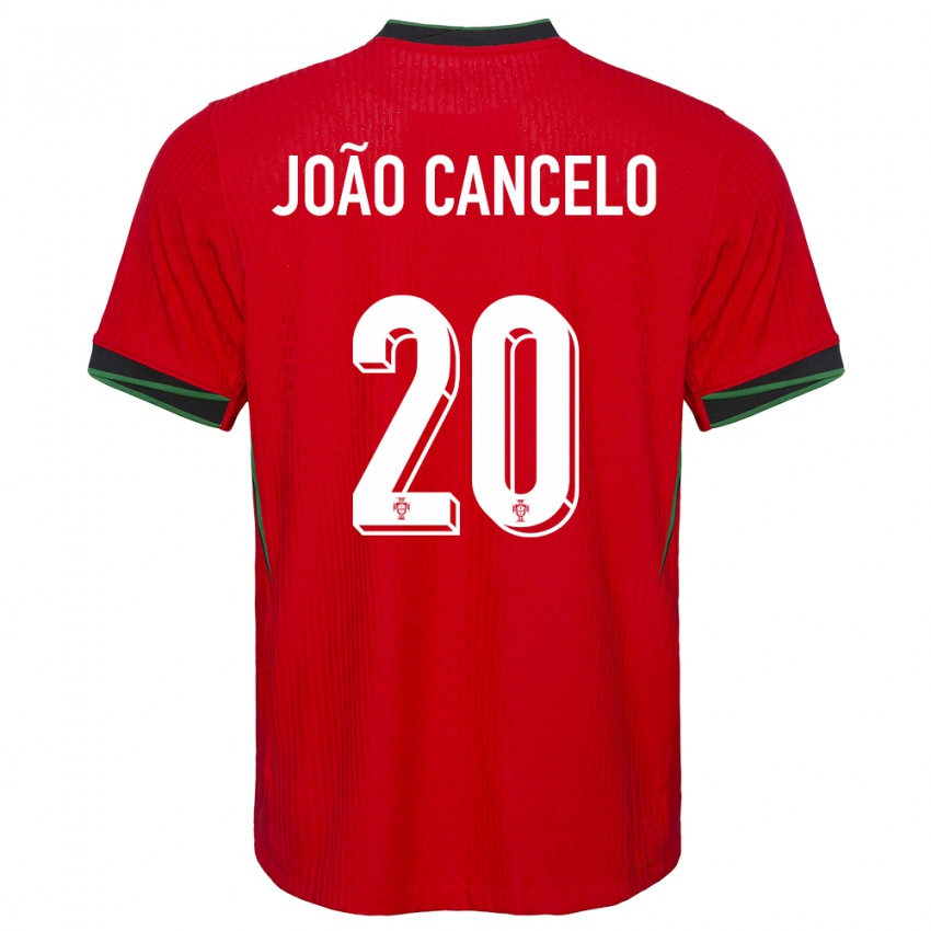 Kinderen Portugal Joao Cancelo #20 Rood Thuisshirt Thuistenue 24-26 T-Shirt