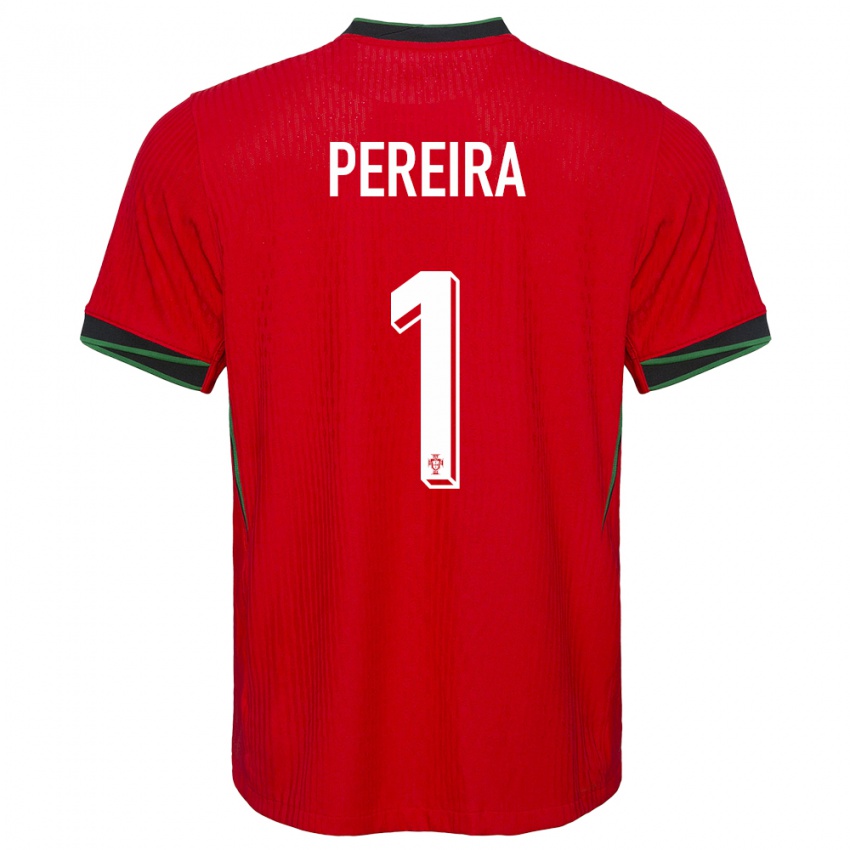 Kinderen Portugal Ines Pereira #1 Rood Thuisshirt Thuistenue 24-26 T-Shirt