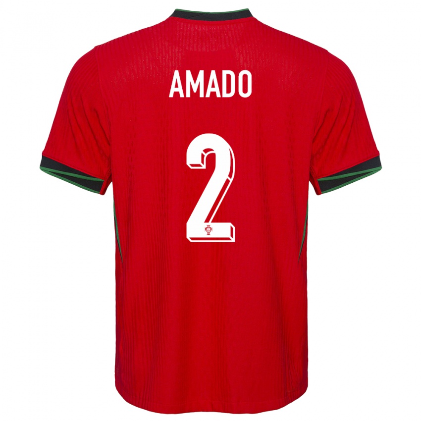 Kinderen Portugal Catarina Amado #2 Rood Thuisshirt Thuistenue 24-26 T-Shirt