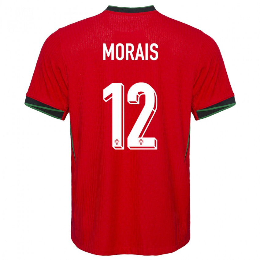 Kinderen Portugal Patricia Morais #12 Rood Thuisshirt Thuistenue 24-26 T-Shirt