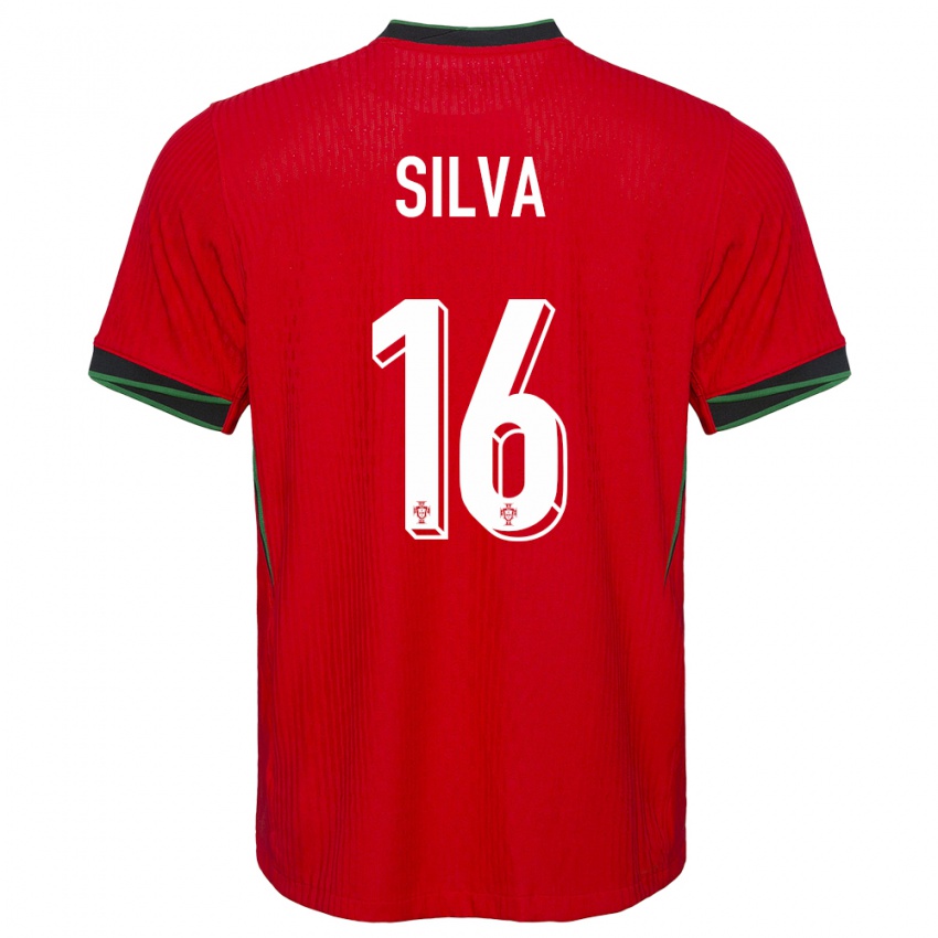 Kinderen Portugal Diana Silva #16 Rood Thuisshirt Thuistenue 24-26 T-Shirt