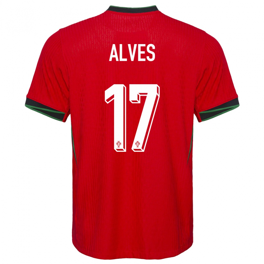 Kinderen Portugal Lucia Alves #17 Rood Thuisshirt Thuistenue 24-26 T-Shirt