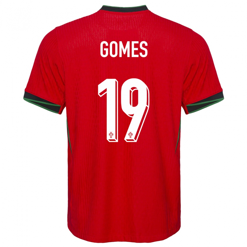 Kinderen Portugal Diana Gomes #19 Rood Thuisshirt Thuistenue 24-26 T-Shirt