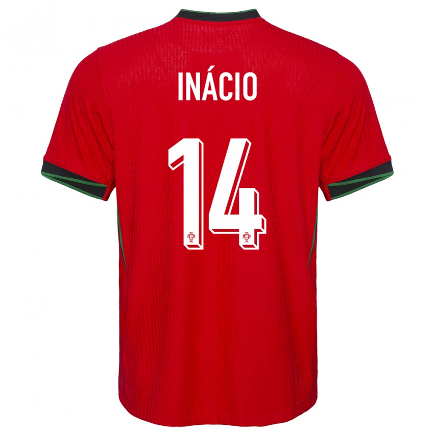 Kinderen Portugal Goncalo Inacio #14 Rood Thuisshirt Thuistenue 24-26 T-Shirt