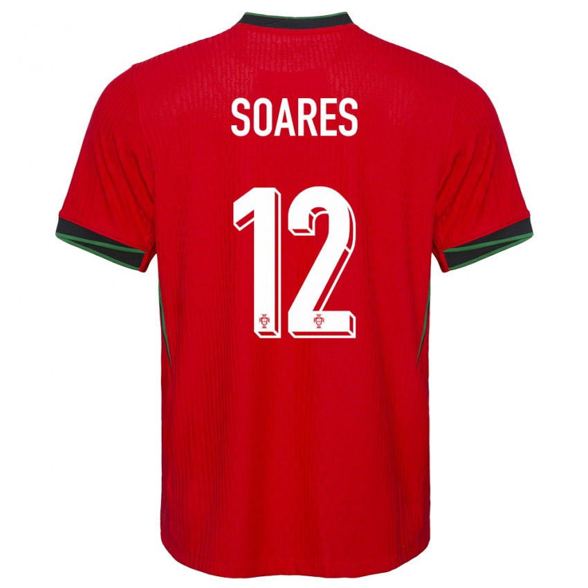 Kinderen Portugal Samuel Soares #12 Rood Thuisshirt Thuistenue 24-26 T-Shirt