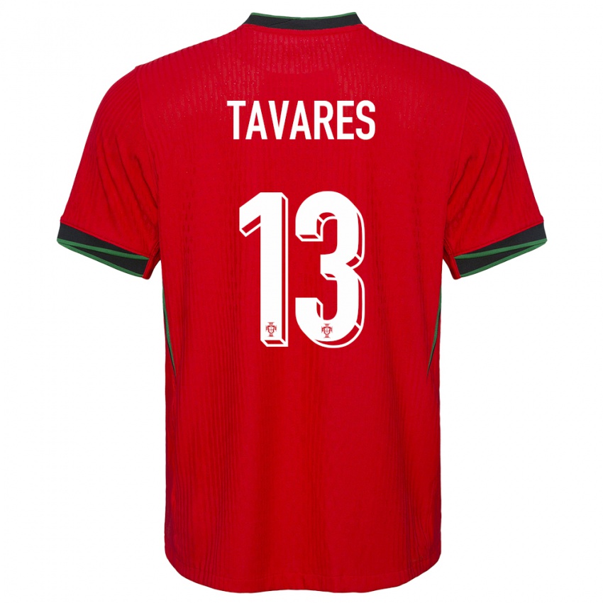 Kinderen Portugal Nuno Tavares #13 Rood Thuisshirt Thuistenue 24-26 T-Shirt