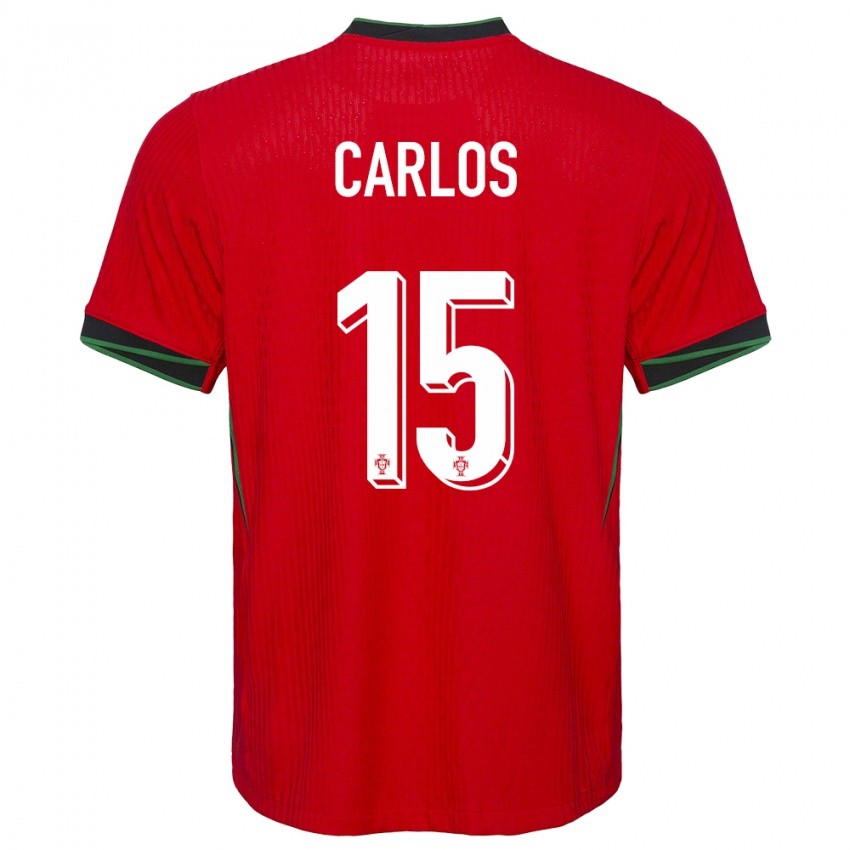 Kinderen Portugal Ze Carlos #15 Rood Thuisshirt Thuistenue 24-26 T-Shirt