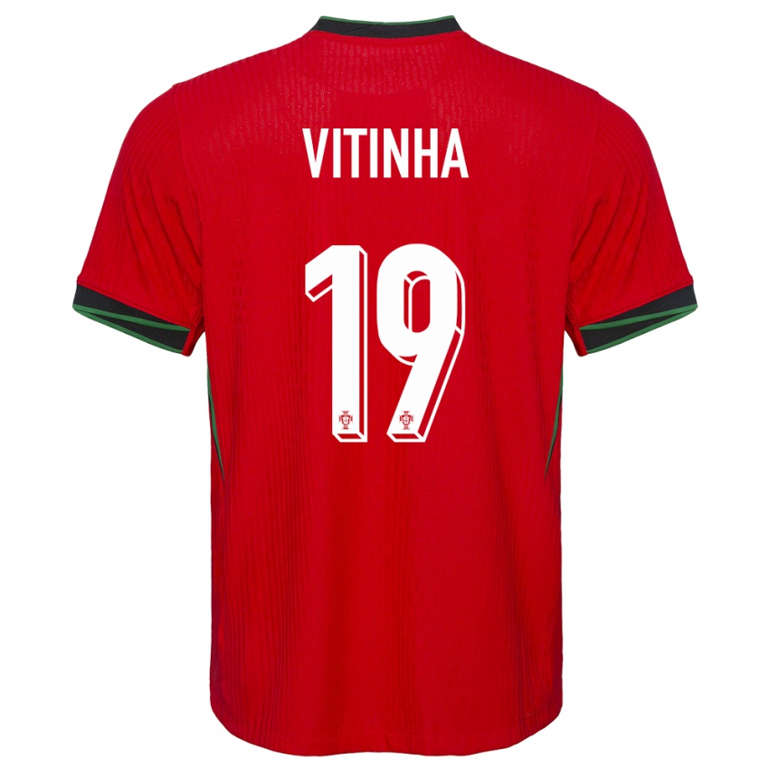 Kinderen Portugal Vitinha #19 Rood Thuisshirt Thuistenue 24-26 T-Shirt