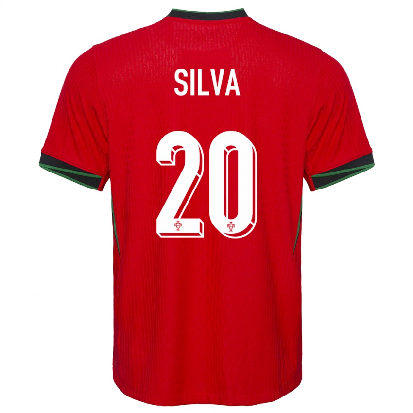 Kinderen Portugal Fabio Silva #20 Rood Thuisshirt Thuistenue 24-26 T-Shirt