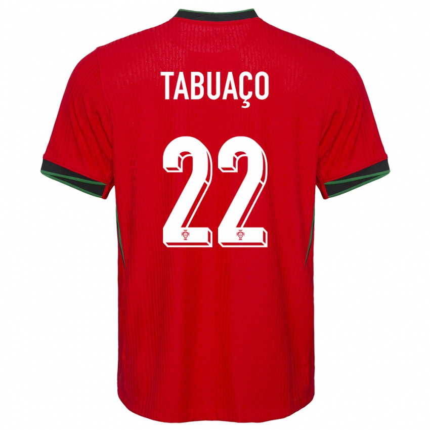 Kinderen Portugal Goncalo Tabuaco #22 Rood Thuisshirt Thuistenue 24-26 T-Shirt