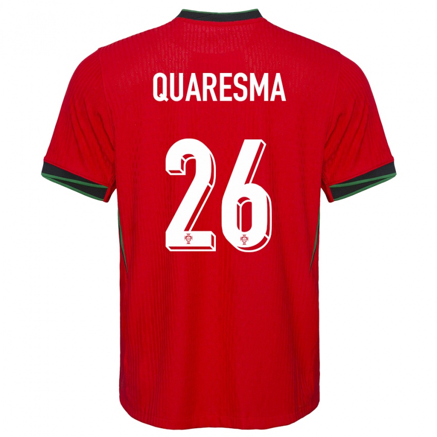 Kinderen Portugal Eduardo Quaresma #26 Rood Thuisshirt Thuistenue 24-26 T-Shirt