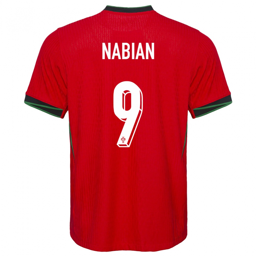 Kinderen Portugal Herculano Nabian #9 Rood Thuisshirt Thuistenue 24-26 T-Shirt