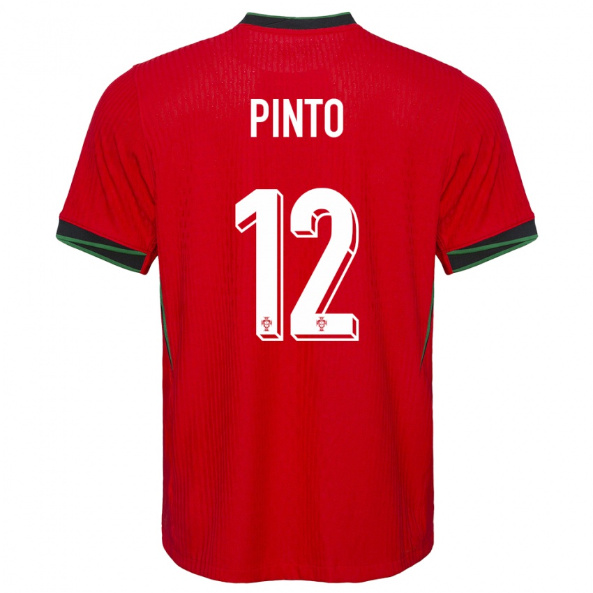 Kinderen Portugal Diogo Pinto #12 Rood Thuisshirt Thuistenue 24-26 T-Shirt