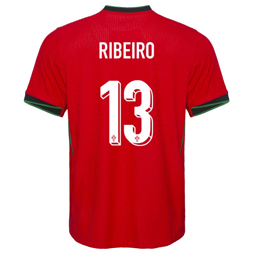 Kinderen Portugal Antonio Ribeiro #13 Rood Thuisshirt Thuistenue 24-26 T-Shirt