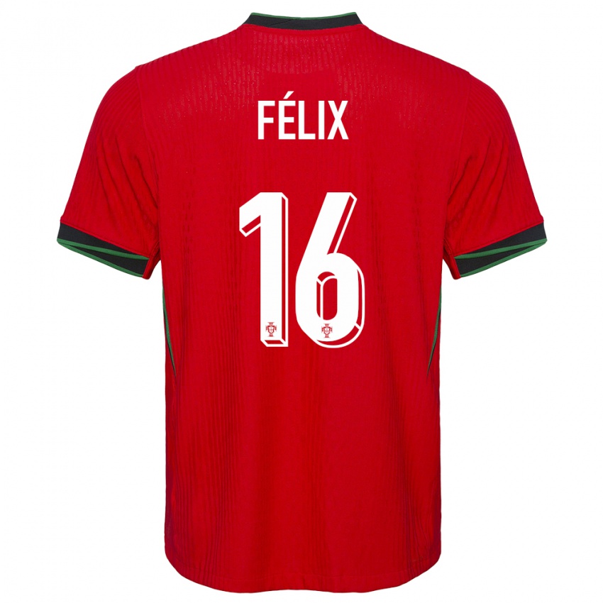 Kinderen Portugal Hugo Felix #16 Rood Thuisshirt Thuistenue 24-26 T-Shirt