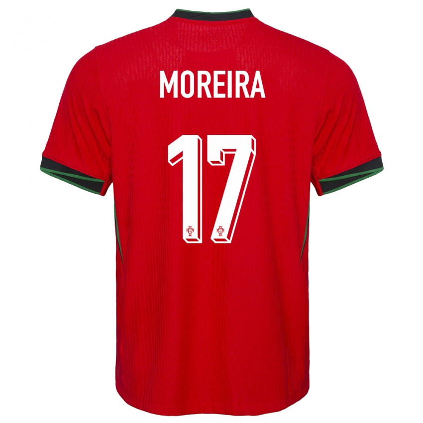 Kinderen Portugal Afonso Moreira #17 Rood Thuisshirt Thuistenue 24-26 T-Shirt