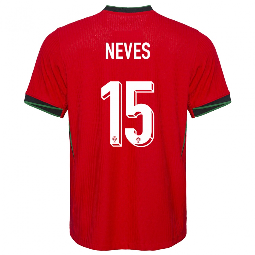 Kinderen Portugal Joao Neves #15 Rood Thuisshirt Thuistenue 24-26 T-Shirt