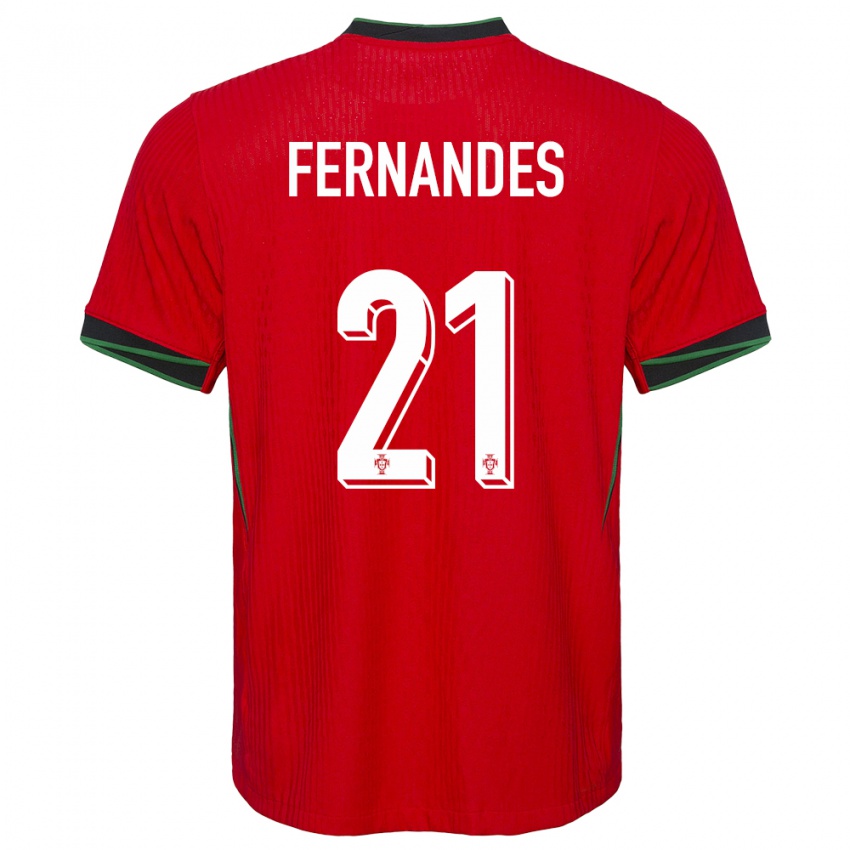 Kinderen Portugal Mateus Fernandes #21 Rood Thuisshirt Thuistenue 24-26 T-Shirt