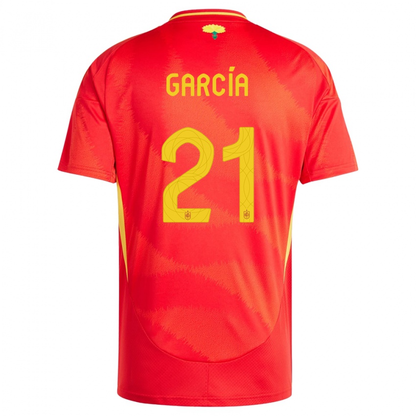 Kinderen Spanje Sheila Garcia #21 Rood Thuisshirt Thuistenue 24-26 T-Shirt