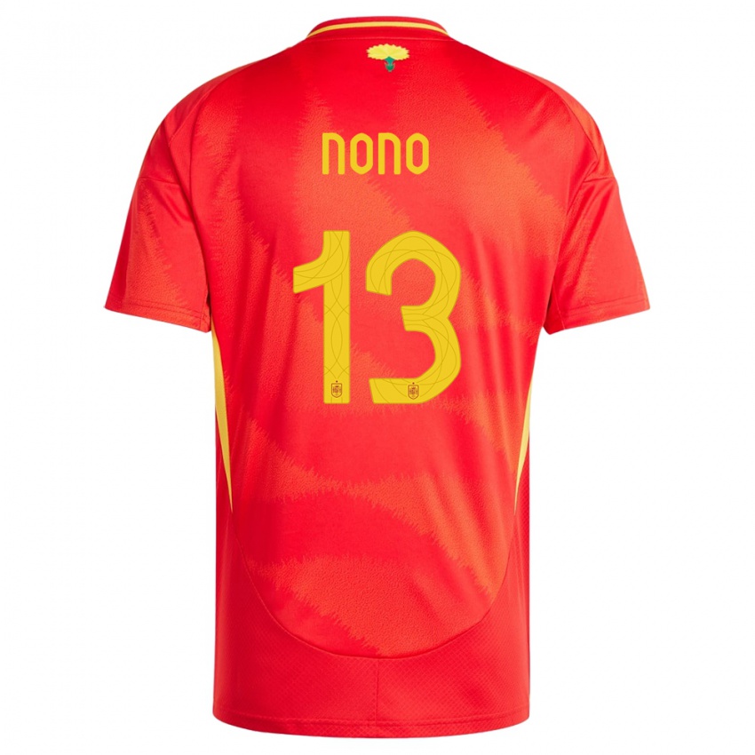 Kinderen Spanje Nono #13 Rood Thuisshirt Thuistenue 24-26 T-Shirt