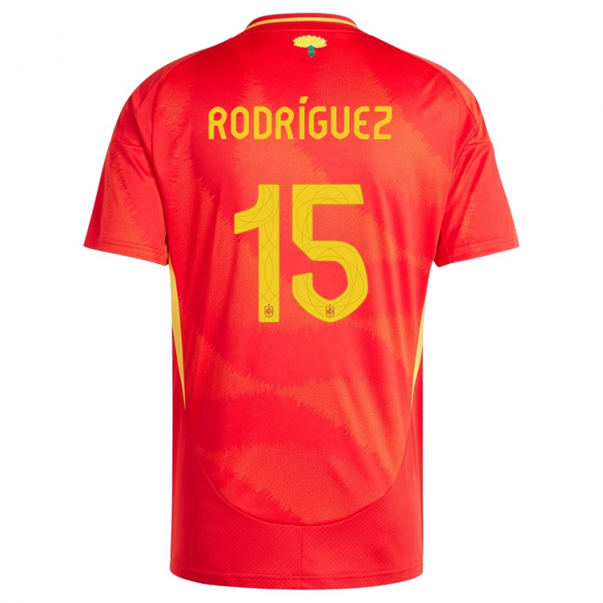 Kinderen Spanje Dani Rodriguez #15 Rood Thuisshirt Thuistenue 24-26 T-Shirt