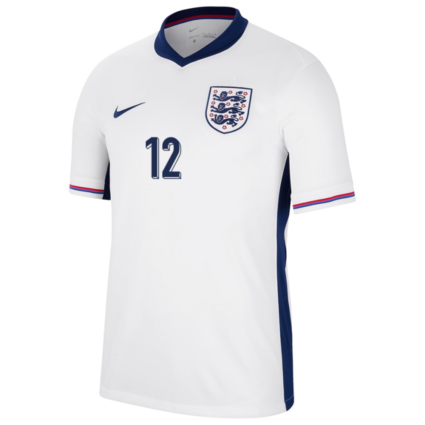 Kinderen Engeland Jess Carter #12 Wit Thuisshirt Thuistenue 24-26 T-Shirt