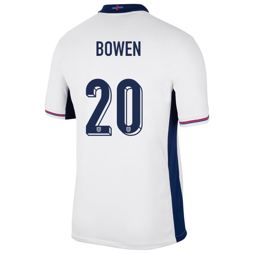 Kinderen Engeland Jarrod Bowen #20 Wit Thuisshirt Thuistenue 24-26 T-Shirt