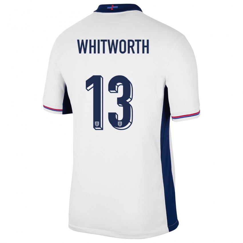 Kinderen Engeland Joseph Whitworth #13 Wit Thuisshirt Thuistenue 24-26 T-Shirt