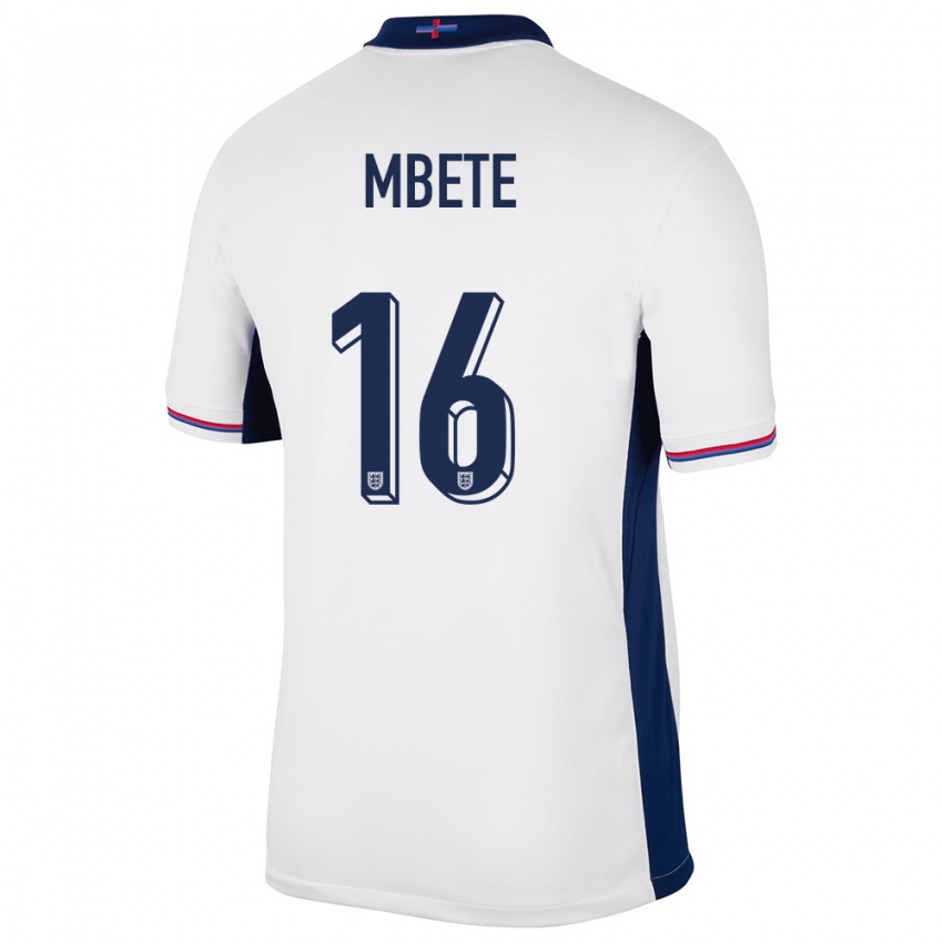 Kinderen Engeland Luke Mbete #16 Wit Thuisshirt Thuistenue 24-26 T-Shirt