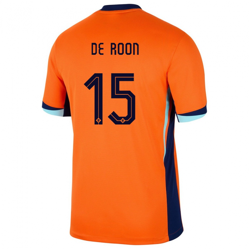 Kinderen Nederland Marten De Roon #15 Oranje Thuisshirt Thuistenue 24-26 T-Shirt